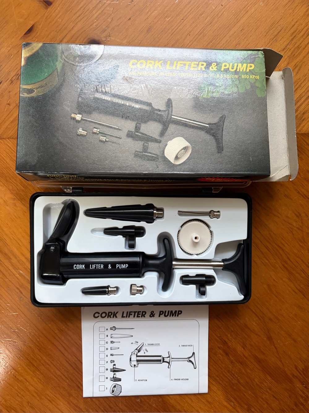 Cork Lifter & Pump - Black - (Brand Unspecified)